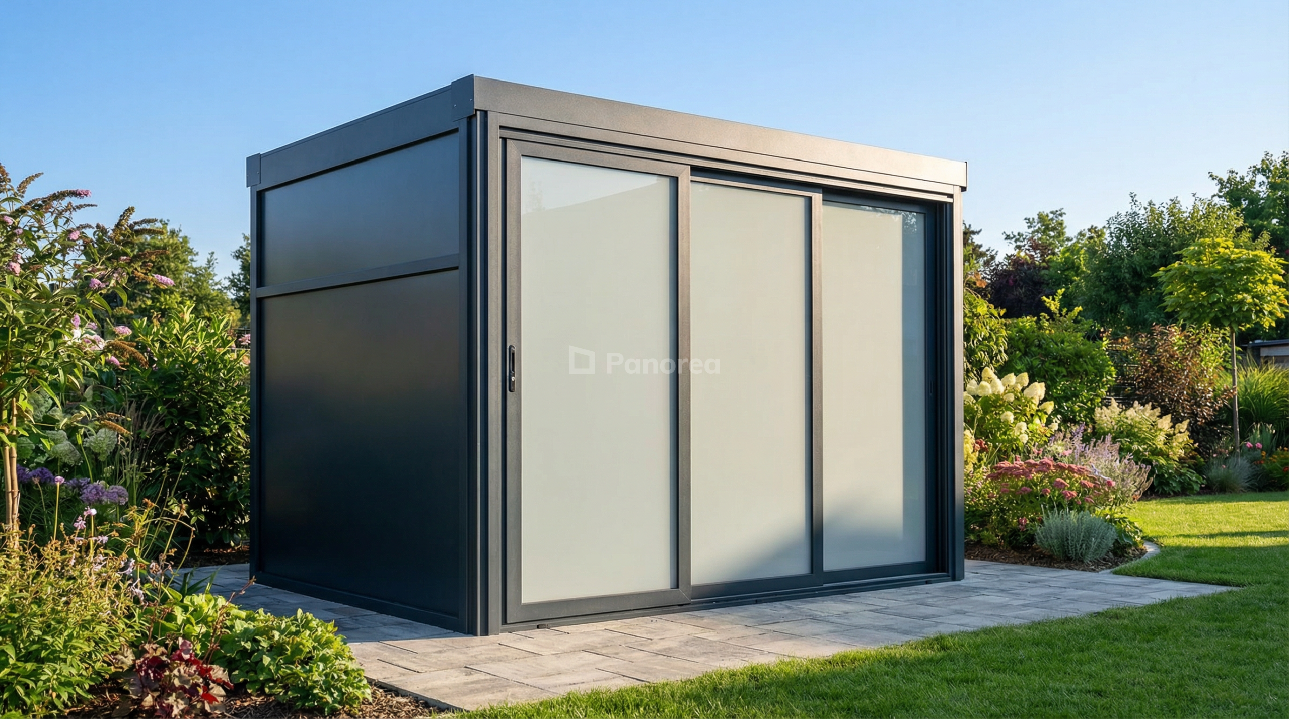 BLOCK | Gartenhaus aus Aluminium