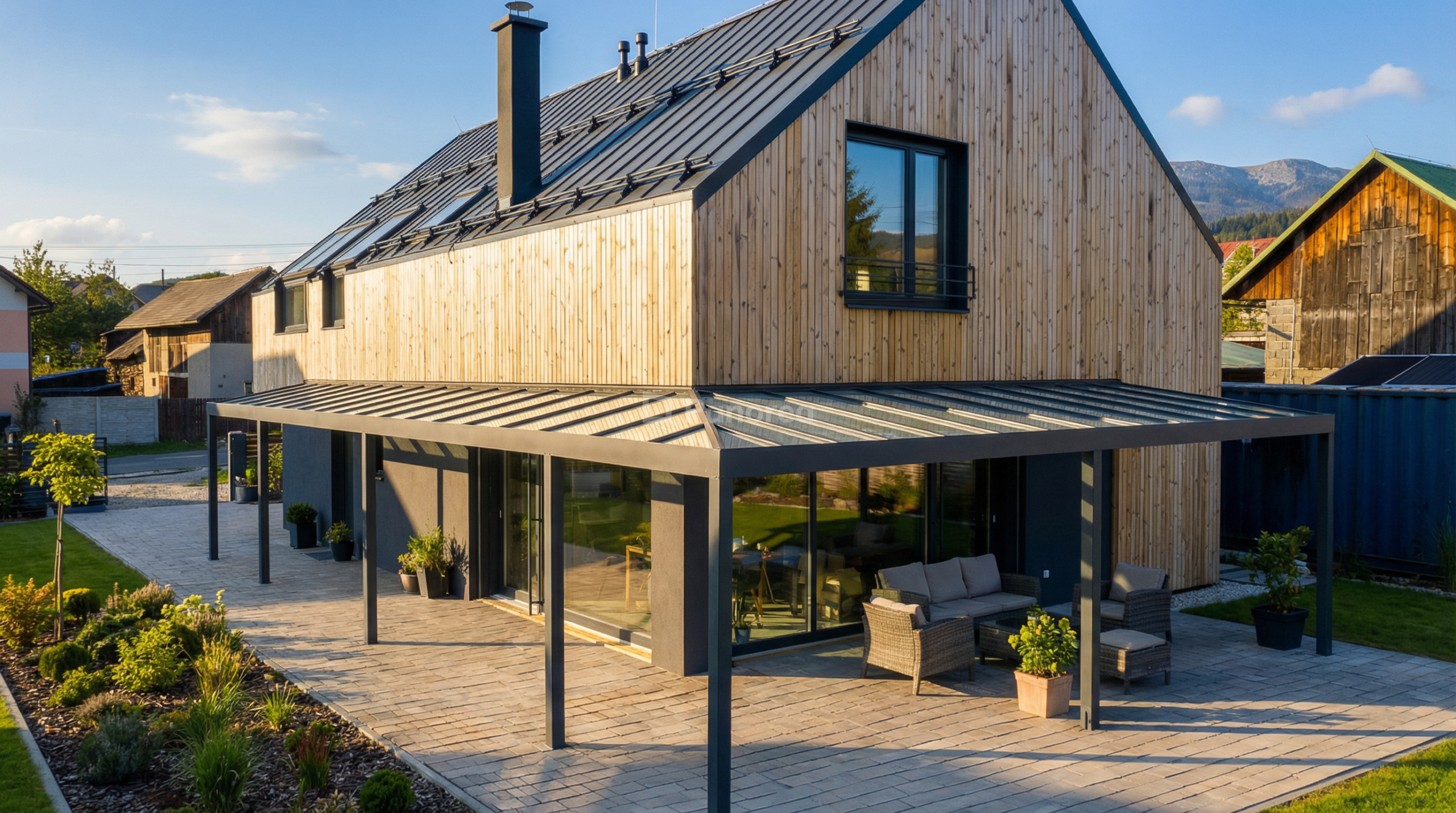 PANOGLASS | Aluminium-Pergola | Glas – Bild 2