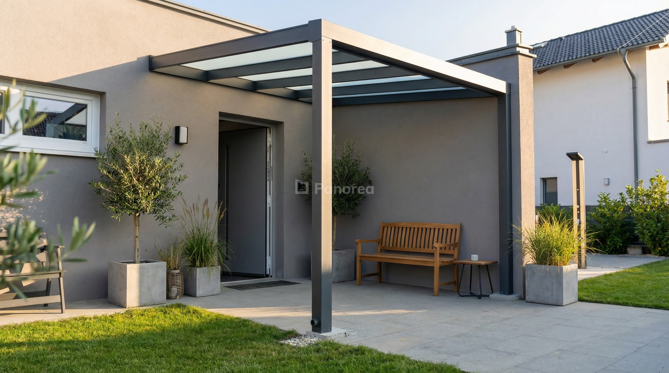 PANOGLASS | Aluminium-Pergola | Glas – Bild 8