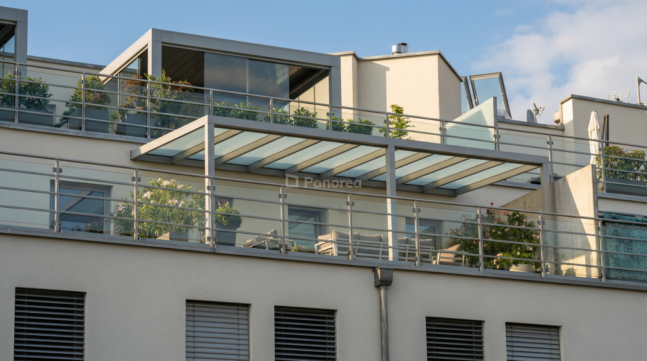 PANOGLASS | Aluminium-Pergola | Glas – Bild 9