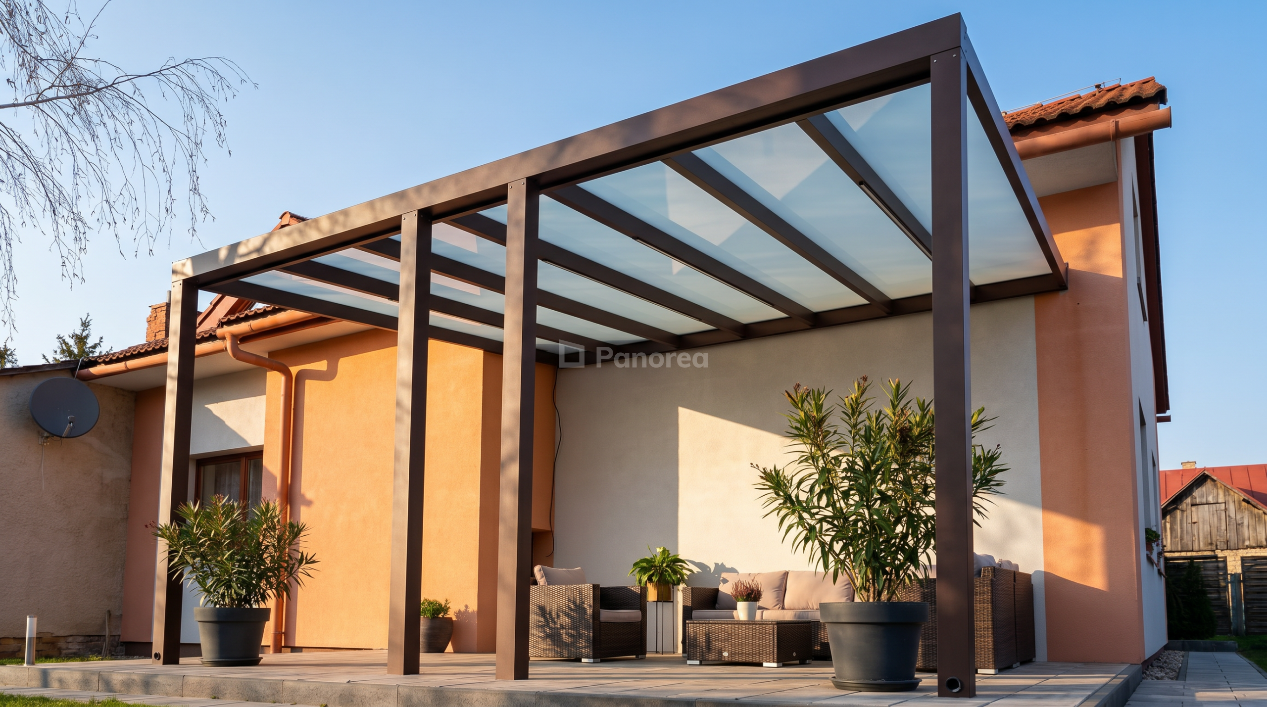 PANOGLASS | Aluminium-Pergola | Glas – Bild 4